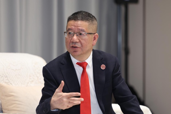 欧菲斯集团股份有限公司董事长何志。曾英豪 摄