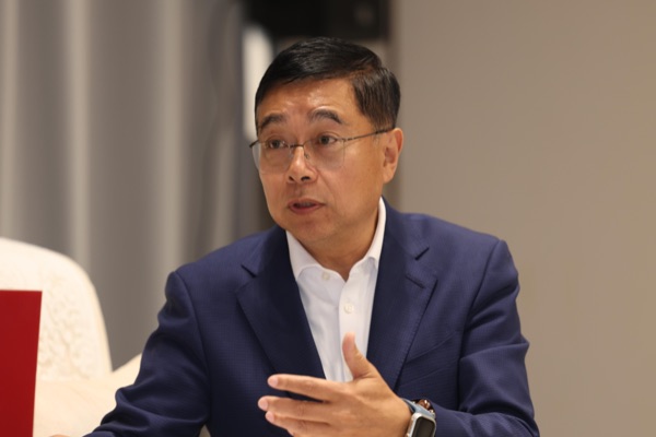 北京辰光融信技术有限公司高级副总裁王明华。曾英豪摄