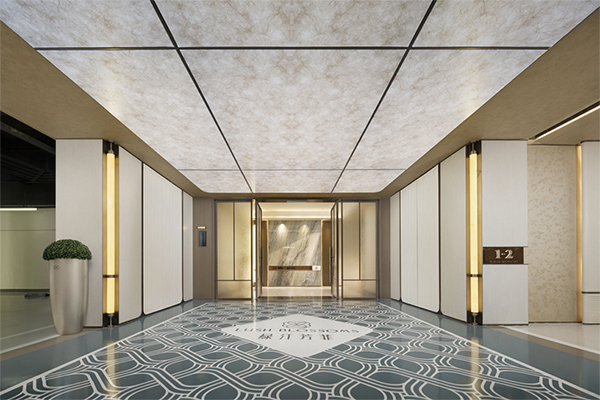 地下车库实景图。重庆绿城供图