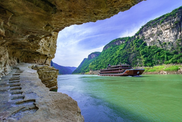 涪陵白涛鹦哥峡－乌江栈道。涪陵区委宣传部供图