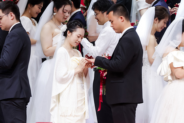 婚礼现场。校方供图