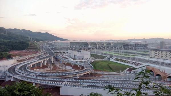 重庆东站骨架道路（一期）工程。中建三局建设发展公司供图