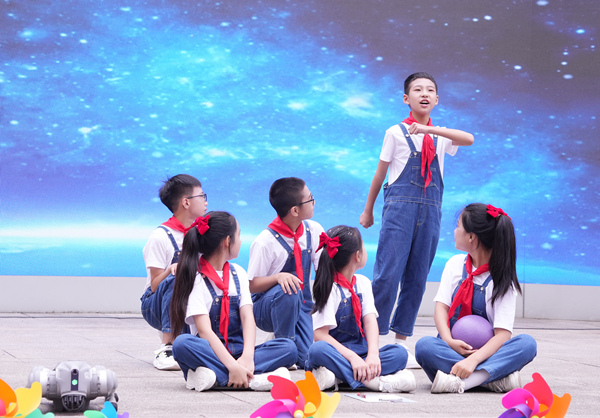 典礼现场。新村嘉禾小学供图