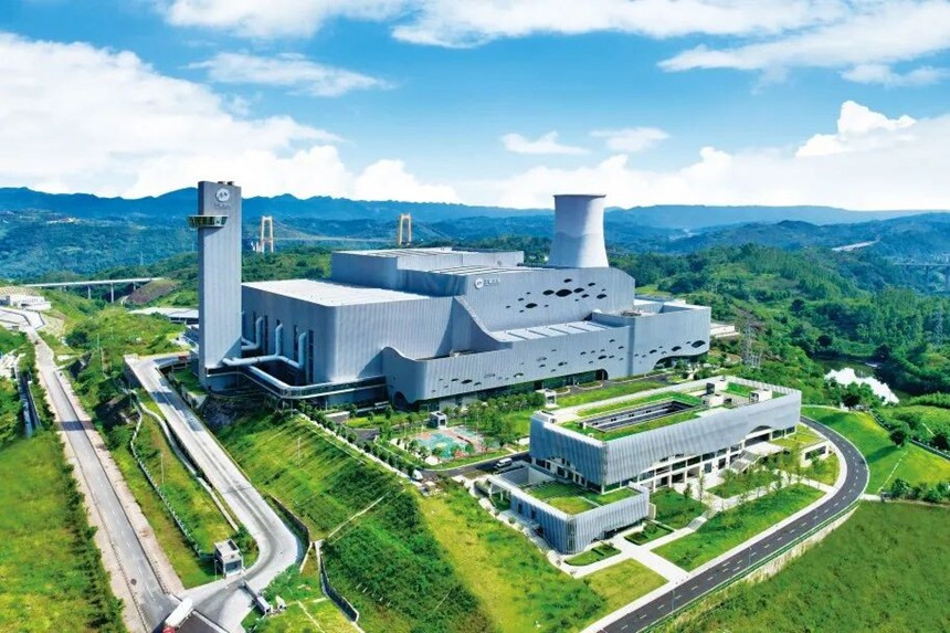 御臨垃圾焚燒發電廠。受訪者供圖