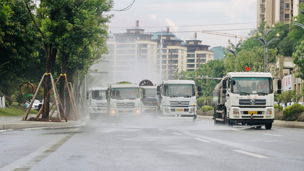重庆万盛经开区城市大管家服务项目。环卫集团供图