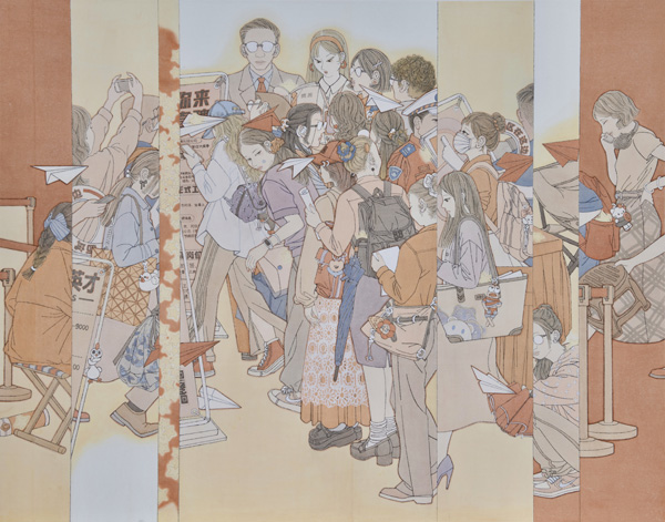 国画作品《满天星》。西南大学供图