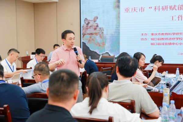重庆市教科院教育督导研究所副所长张帝组织工作坊研讨。曾英豪摄