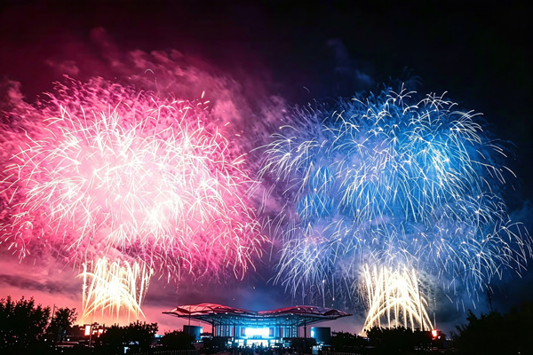 爆款烟花“朝暮树”。重庆天空剧院供图