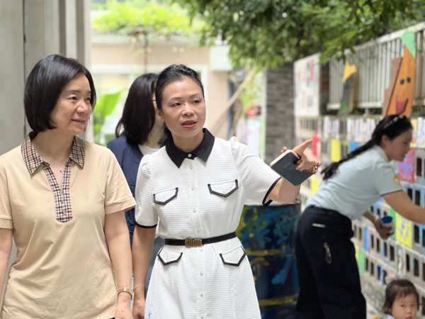 现场观摩。大渡口幼儿园供图