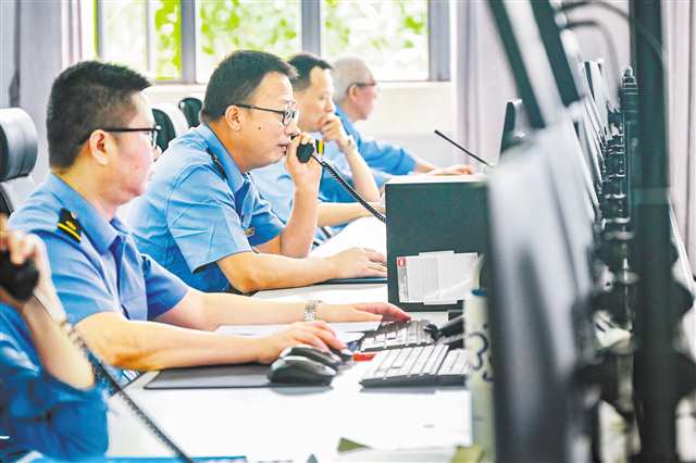 中欧班列调度。（受访者供图）