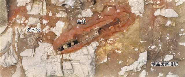 彭水中堡鹽業遺址出土的制鹽作坊布局圖。