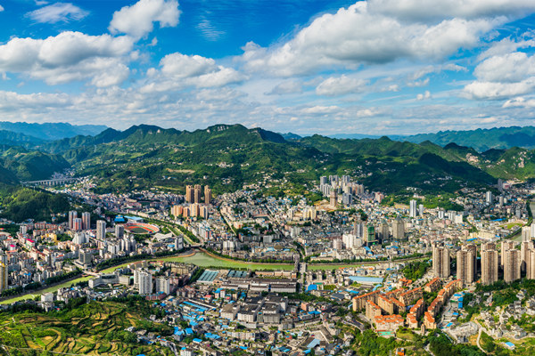 黔江区城市风光。黔江区委宣传部供图
