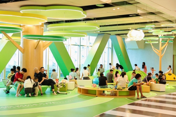 升级后的4楼空间。中央公园吾悦广场供图