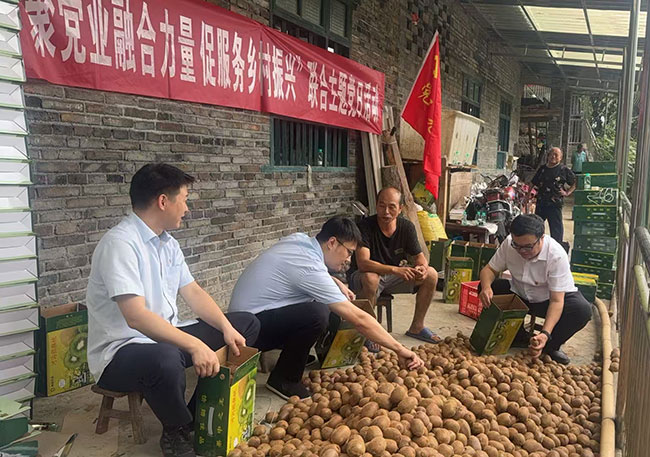 邮储银行万盛支行深入基层开展金融助农行动。重庆市委金融办供图