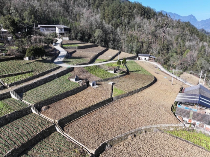 城口縣廟壩鎮高標准農田建設項目。城口縣農業農村委供圖