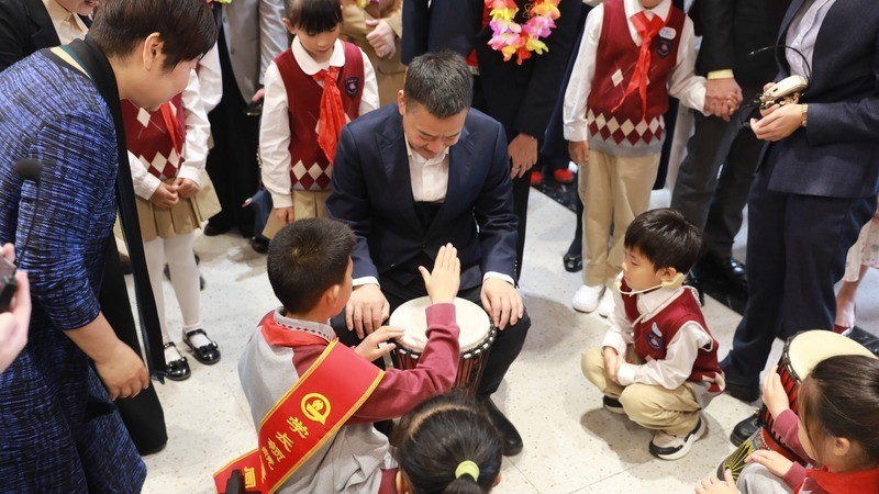 学生展示“学长课程”学习成果。校方供图