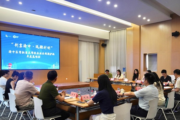 总结会现场。渝中区人力社保局供图