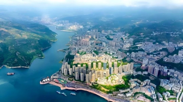 中华诗城——奉节城市图景。奉节县委宣传部供图