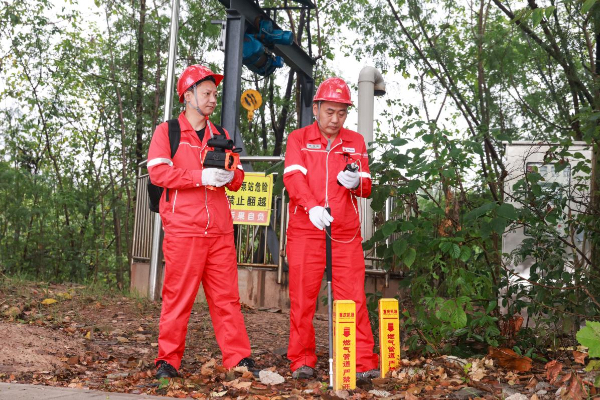 重慶凱源公司開展燃氣管道隱患排查工作。曾英豪攝