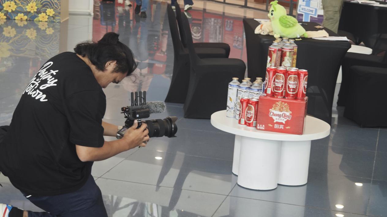 活动现场图。重庆啤酒供图