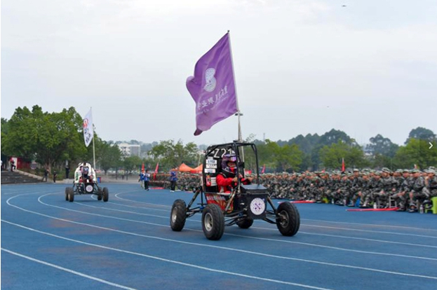 巴哈賽車展示。學校供圖