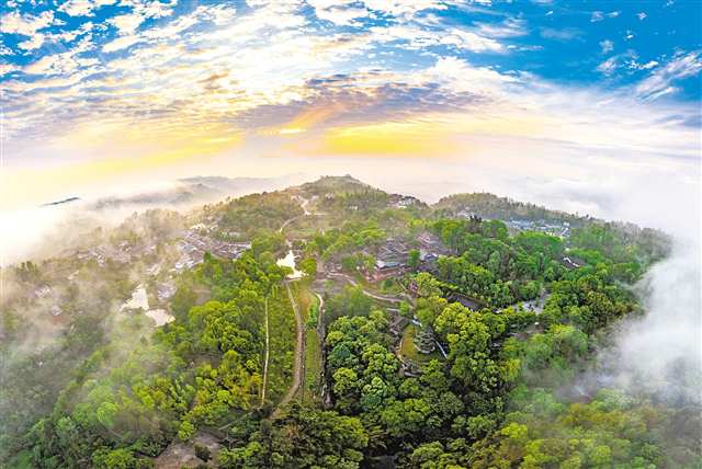 大足石刻寶頂山景區全景。通訊員 羅國家 攝\視覺重慶
