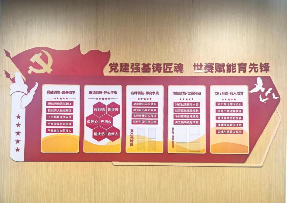 黨建宣傳陣地。學校供圖