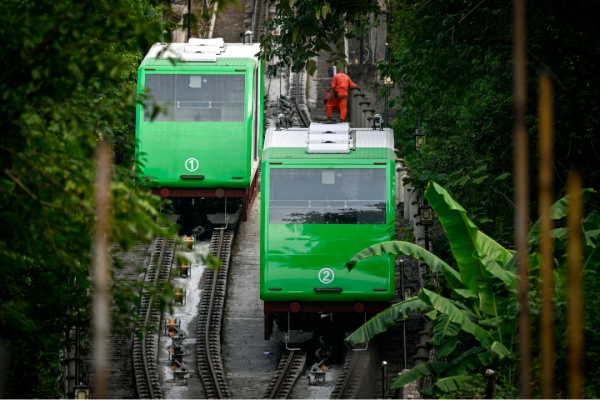 長壽纜車。長壽區融媒體中心供圖