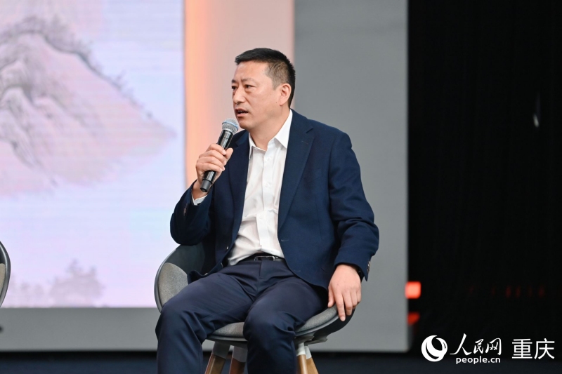 重庆太极实业（集团）股份有限公司总经理于宗斌。人民网 邹乐摄
