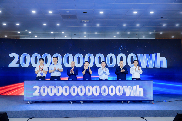 海辰储能出货量突破200GWh。海辰储能供图